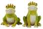 Preview: Entzückendes 2er Set Froschkönig - Höhe ca. 9,5 cm